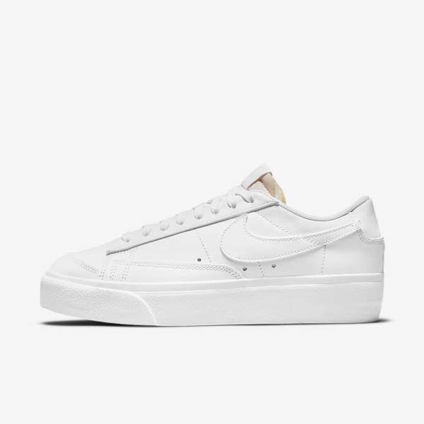 Nike Blazer Low Platform Ženske Superge Bela | NK679ZUS