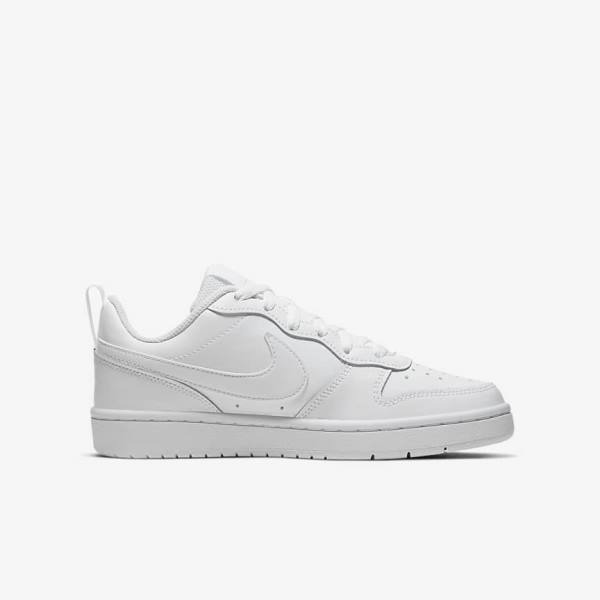 Nike Court Borough Low 2 Older Otroci Superge Bela | NK857ZPN