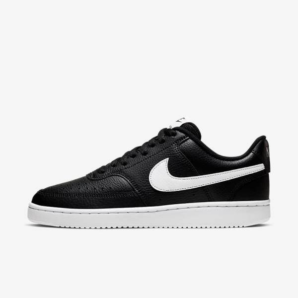 Nike Court Vision Low Ženske Superge Črna / Bela | NK819HIC