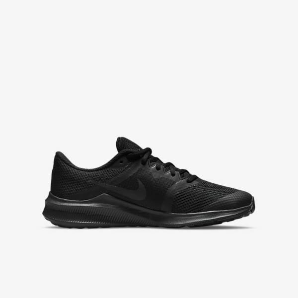 Nike Downshifter 11 Older Road Otroci Superge Črna / Temno Siva | NK618SGH