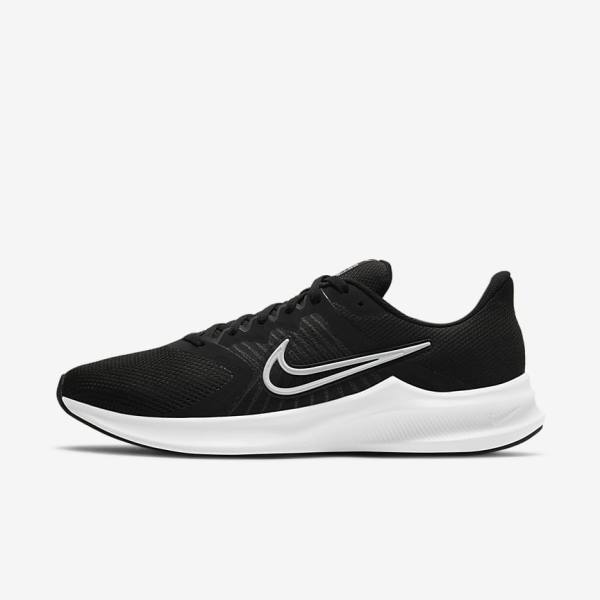 Nike Downshifter 11 Road Moški Tekaški Čevlji Črna / Temno Siva / Bela | NK658EOW