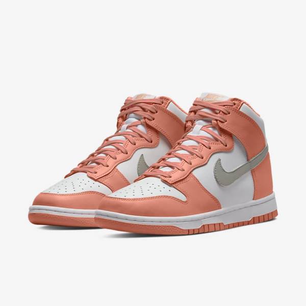 Nike Dunk High Ženske Superge Rdeča / Bela / Svetloba | NK528BQL