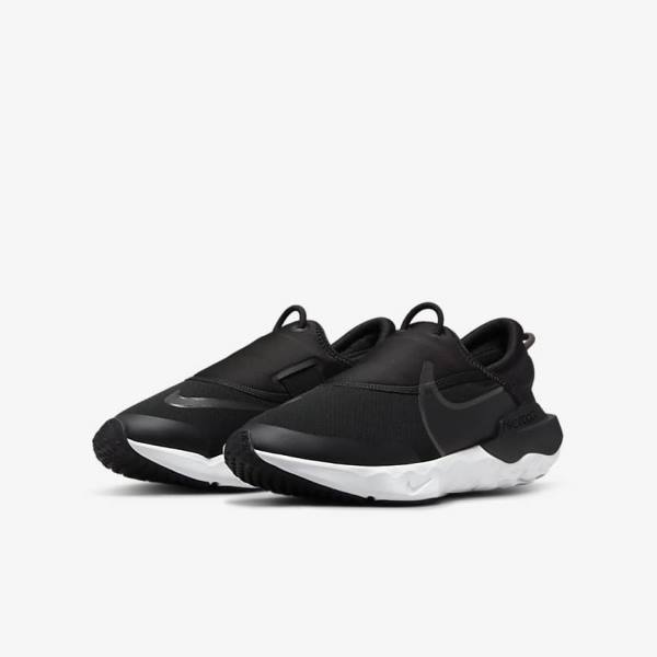 Nike Flow Older Road Otroci Tekaški Čevlji Črna / Bela / Siva | NK296AGU