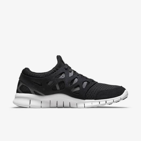 Nike Free Run 2 Moški Superge Črna / Temno Siva / Bela | NK154EDU