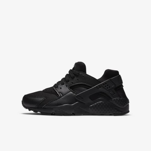 Nike Huarache Run Older Otroci Superge Črna | NK421RCT