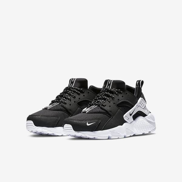 Nike Huarache SE Older Otroci Superge Črna / Bela | NK037XFB