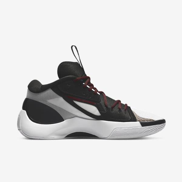 Nike Jordan Zoom Separate Moški Jordan Čevlji Črna / Bela / Modra Siva / Rdeča | NK069OXC