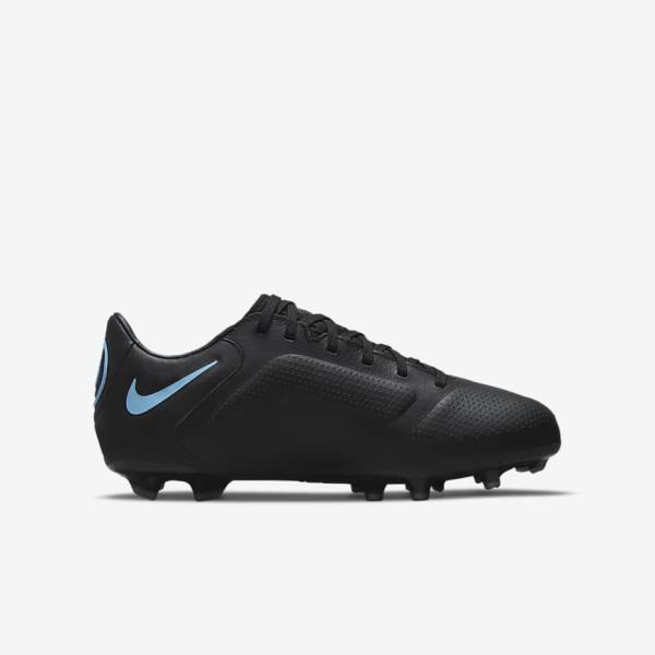 Nike Jr. Tiempo Legend 9 Pro FG Older Firm-Ground Otroci Nogometni Čevlji Črna / Siva | NK980ORY