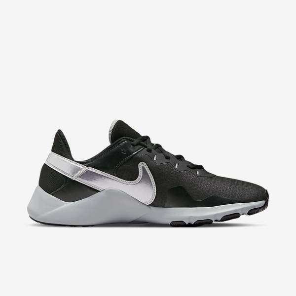 Nike Legend Essential 2 Moški Športni Copati Črna / Kovinski Srebrna / Kovinski Siva | NK063UYJ