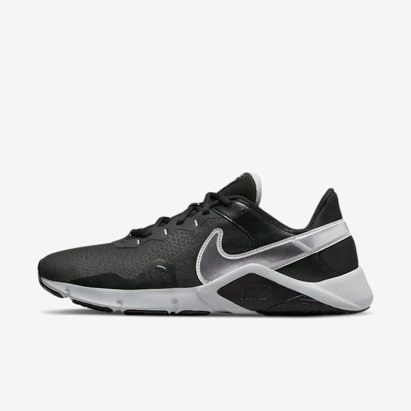 Nike Legend Essential 2 Moški Športni Copati Črna / Kovinski Srebrna / Kovinski Siva | NK063UYJ