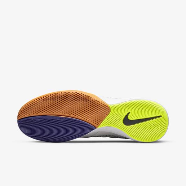 Nike Lunar Gato II IC Indoor Court Moški Nogometni Čevlji Bela / Rumena / Črna | NK179DAO