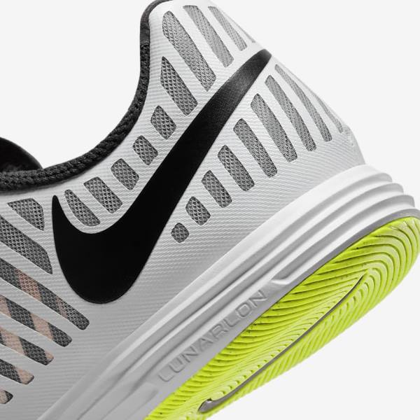 Nike Lunar Gato II IC Indoor Court Moški Nogometni Čevlji Bela / Rumena / Črna | NK179DAO