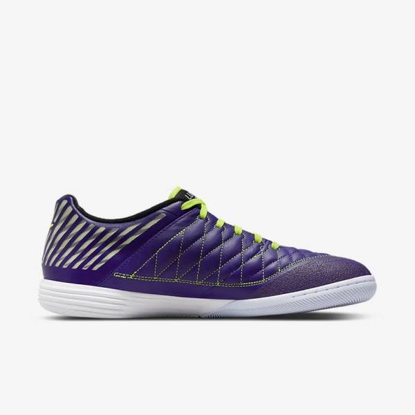 Nike Lunar Gato II IC Indoor Court Moški Nogometni Čevlji Vijolična / Črna / Bela | NK563EQK