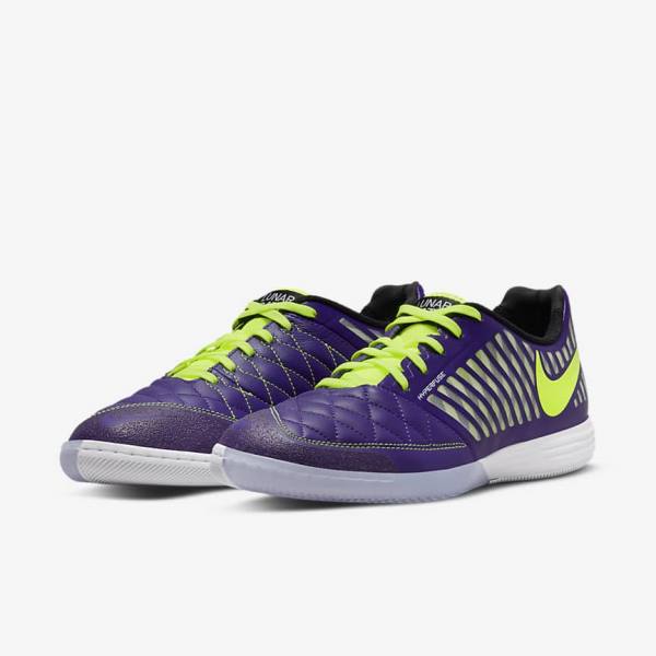 Nike Lunar Gato II IC Indoor Court Moški Nogometni Čevlji Vijolična / Črna / Bela | NK563EQK