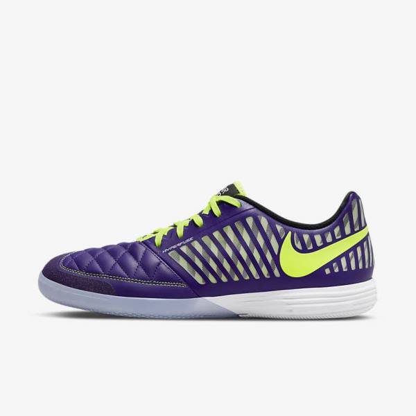 Nike Lunar Gato II IC Indoor Court Moški Nogometni Čevlji Vijolična / Črna / Bela | NK563EQK