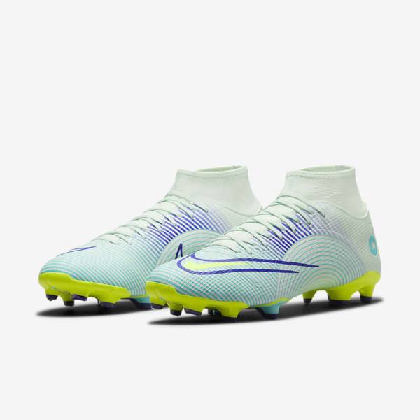 Nike Mercurial Dream Speed Superfly 8 Academy MG Multi-Grounds Ženske Nogometni Čevlji Zelena / Vijolična / Zelena | NK725SUD