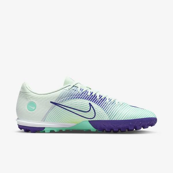 Nike Mercurial Dream Speed Vapor 14 Academy TF Turf Ženske Nogometni Čevlji Zelena / Vijolična / Zelena | NK265JVK