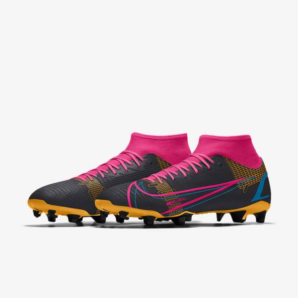 Nike Mercurial Superfly 8 Academy By You Custom Moški Nogometni Čevlji Večbarvni | NK457HUV