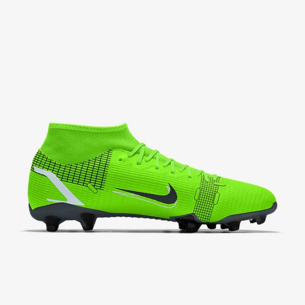 Nike Mercurial Superfly 8 Academy By You Custom Moški Nogometni Čevlji Večbarvni | NK736KVJ