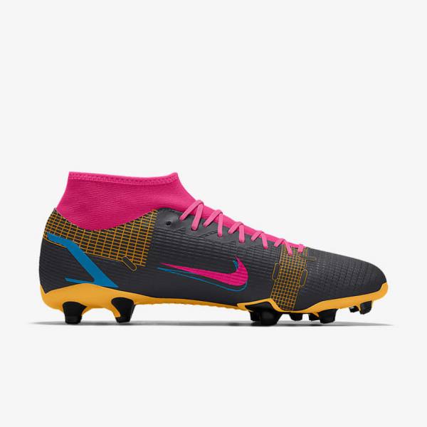 Nike Mercurial Superfly 8 Academy By You Custom Ženske Nogometni Čevlji Večbarvni | NK864LKX