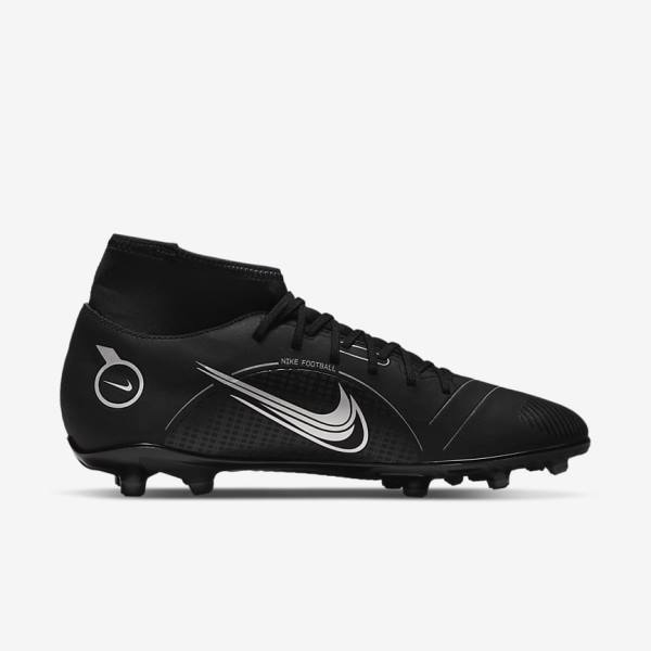 Nike Mercurial Superfly 8 Club MG Multi-Grounds Moški Nogometni Čevlji Črna / Siva / Kovinski Srebrna | NK459LAI