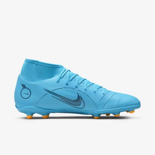 Nike Mercurial Superfly 8 Club MG Multi-Grounds Ženske Nogometni Čevlji Modra / Oranžna | NK851KDS