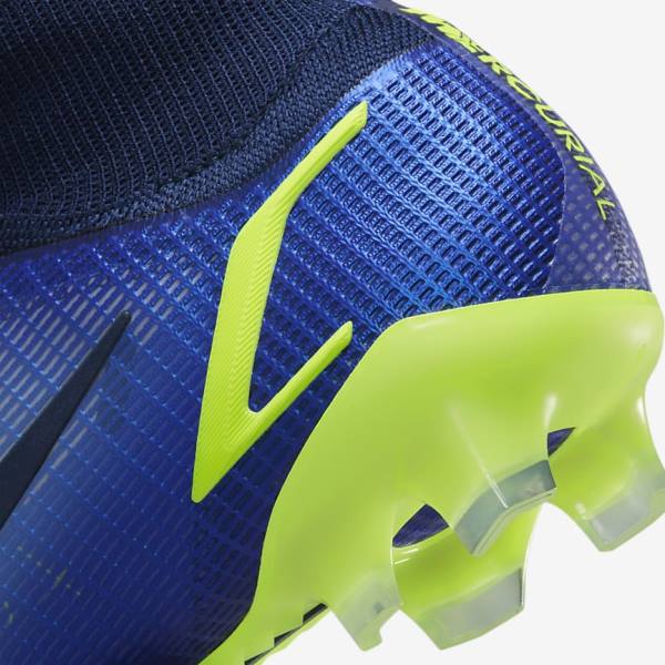 Nike Mercurial Superfly 8 Elite FG Firm-Grounds Moški Nogometni Čevlji Modra | NK268UPR