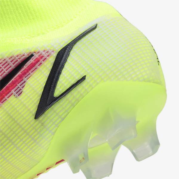 Nike Mercurial Superfly 8 Elite FG Firm-Grounds Moški Nogometni Čevlji Črna / Svetloba Rdeča | NK278LCF