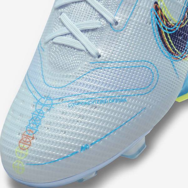 Nike Mercurial Superfly 8 Elite FG Firm-Grounds Moški Nogometni Čevlji Siva / Svetloba Modra / Modra | NK452OFZ