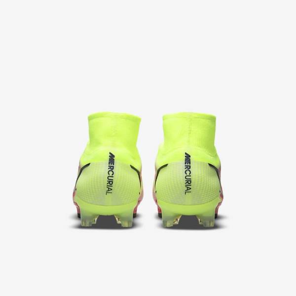 Nike Mercurial Superfly 8 Elite FG Firm-Grounds Ženske Nogometni Čevlji Črna / Svetloba Rdeča | NK640AGX