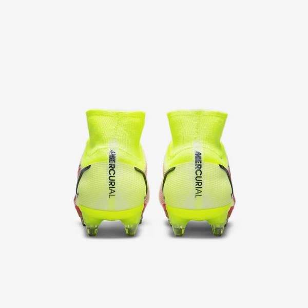 Nike Mercurial Superfly 8 Elite SG-Pro AC Soft-Ground Moški Nogometni Čevlji Črna / Svetloba Rdeča | NK698ZXO