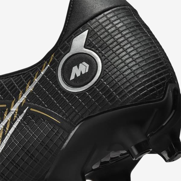 Nike Mercurial Vapor 14 Academy MG Multi-Ground Ženske Nogometni Čevlji Črna / Kovinski Srebrna / Siva / Kovinski Zlato | NK417NJG