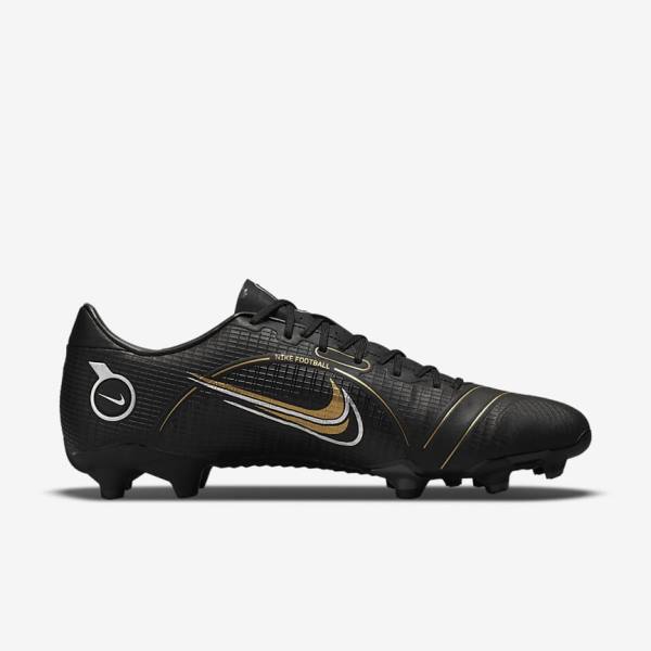 Nike Mercurial Vapor 14 Academy MG Multi-Ground Moški Nogometni Čevlji Črna / Kovinski Srebrna / Siva / Kovinski Zlato | NK507MQJ