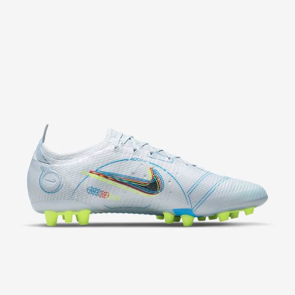 Nike Mercurial Vapor 14 Elite AG Artificial-Grounds Moški Nogometni Čevlji Siva / Svetloba Modra / Oranžna / Modra | NK184MZT