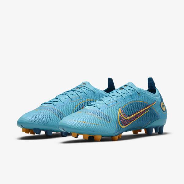 Nike Mercurial Vapor 14 Elite AG Artificial-Grounds Moški Nogometni Čevlji Modra / Oranžna | NK603WPJ