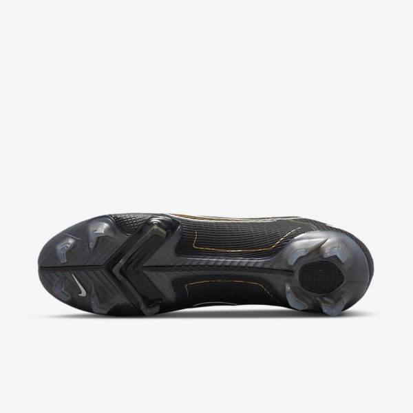 Nike Mercurial Vapor 14 Elite FG Firm-Grounds Moški Nogometni Čevlji Črna / Kovinski Srebrna / Siva / Kovinski Zlato | NK052HBI