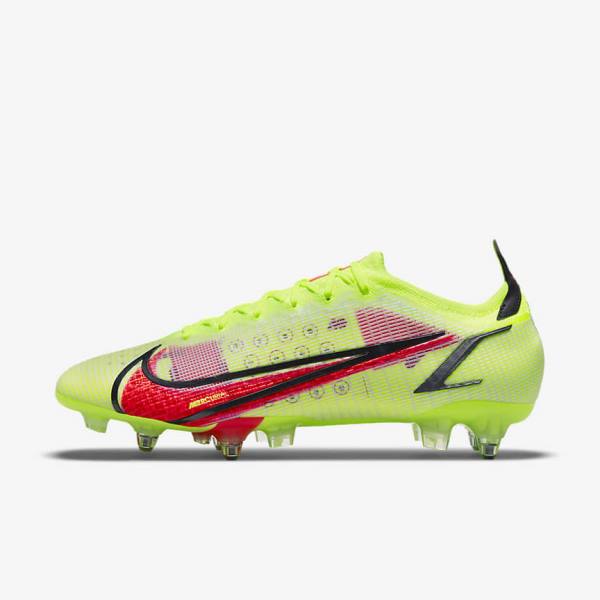 Nike Mercurial Vapor 14 Elite SG-Pro AC Soft-Ground Moški Nogometni Čevlji Črna / Svetloba Rdeča | NK201VAY