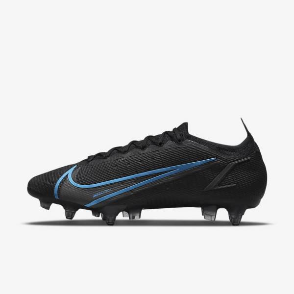 Nike Mercurial Vapor 14 Elite SG-Pro AC Soft-Ground Moški Nogometni Čevlji Črna / Siva | NK598CBJ