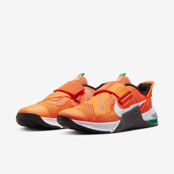 Nike Metcon 7 FlyEase Moški Športni Copati Oranžna / Temno Siva / Turkizna / Bela | NK015VKH