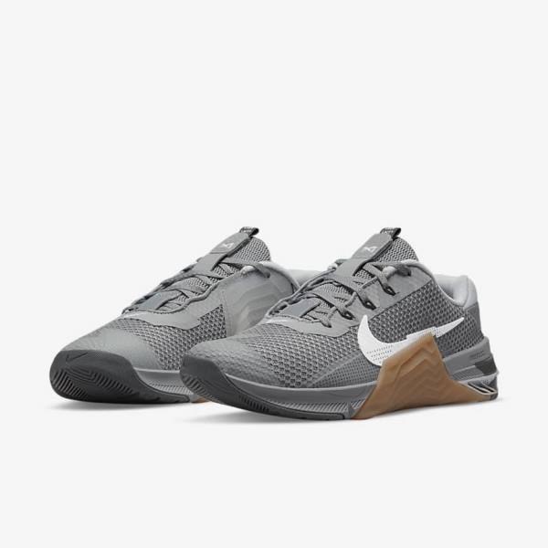 Nike Metcon 7 Moški Športni Copati Siva / Rjav / Temno Siva / Bela | NK120LNX