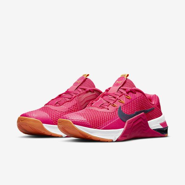 Nike Metcon 7 Ženske Športni Copati Roza / Rumena / Modra | NK134JPQ