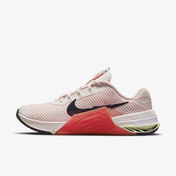 Nike Metcon 7 Ženske Športni Copati Svetloba Roza / Svetloba Zelena / Vijolična | NK681CTS