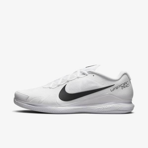 Nike NikeCourt Air Zoom Vapor Pro Carpet Moški Tenis Copati Bela / Črna | NK584BIC