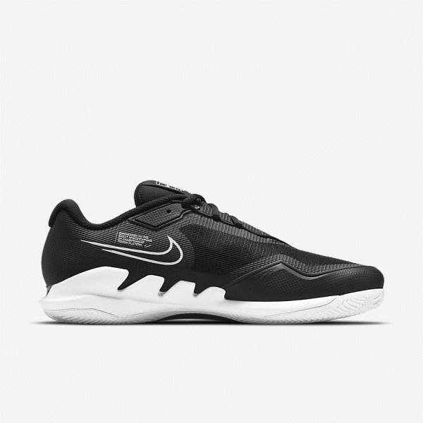 Nike NikeCourt Air Zoom Vapor Pro Clay Court Moški Tenis Copati Črna / Bela | NK792MCF