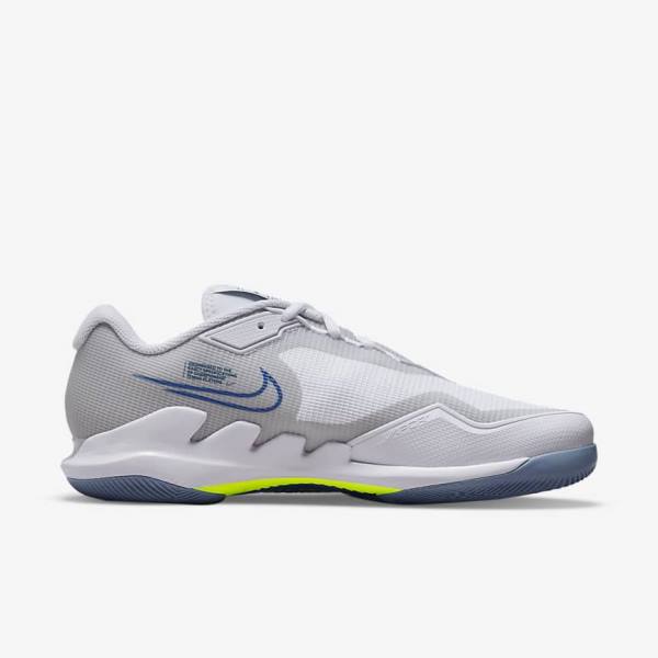 Nike NikeCourt Air Zoom Vapor Pro Hard-Court Moški Tenis Copati Bela / Siva / Mornarica | NK312ZQN