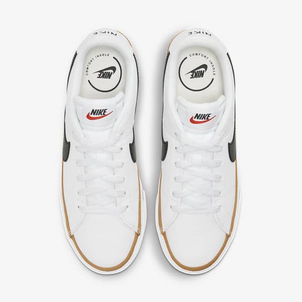 Nike NikeCourt Legacy Ženske Superge Bela / Črna | NK849RMO