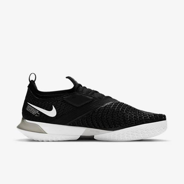 Nike NikeCourt React Vapor NXT Hard-Court Moški Tenis Copati Črna / Bela | NK812DJQ