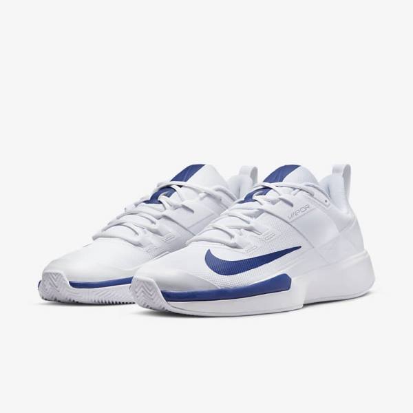 Nike NikeCourt Vapor Lite Clay Court Moški Tenis Copati Kraljevsko Modra | NK715SOL