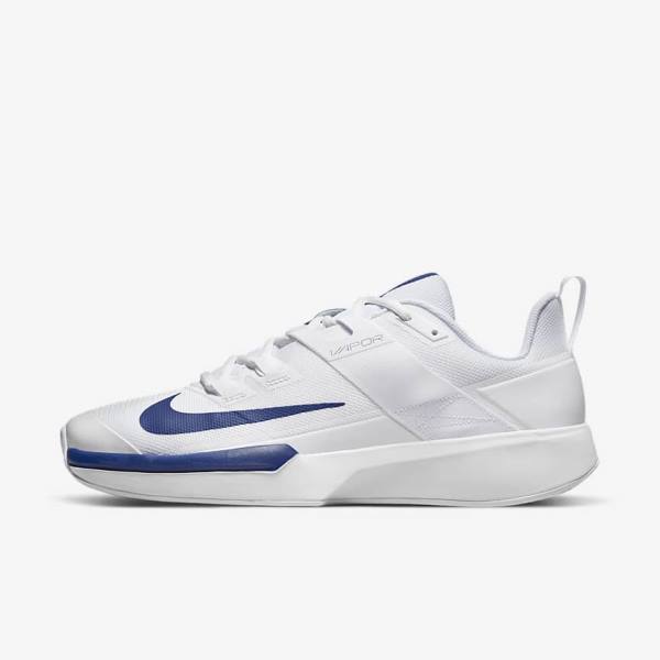 Nike NikeCourt Vapor Lite Clay Court Moški Tenis Copati Kraljevsko Modra | NK715SOL