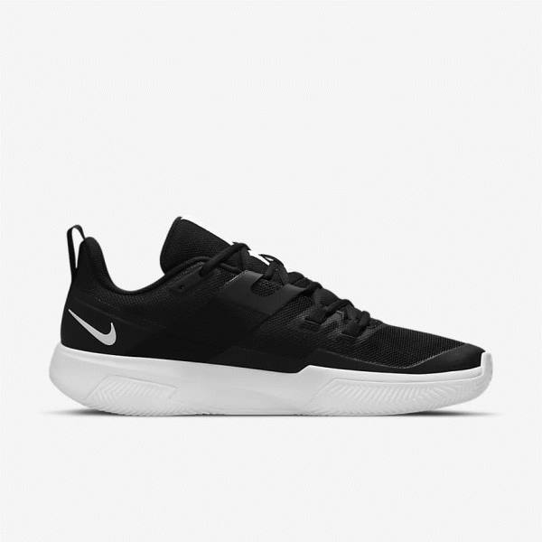 Nike NikeCourt Vapor Lite Clay Court Moški Tenis Copati Črna / Bela | NK841UEG